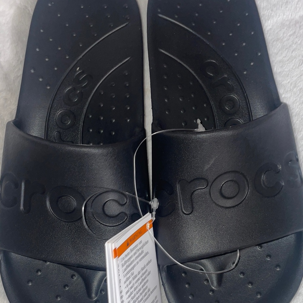 CROCS Black Slide Sandals